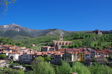 village de Montagne de Prats de Mollo dans le Vallespir dans les Pyrénées Orientales en France