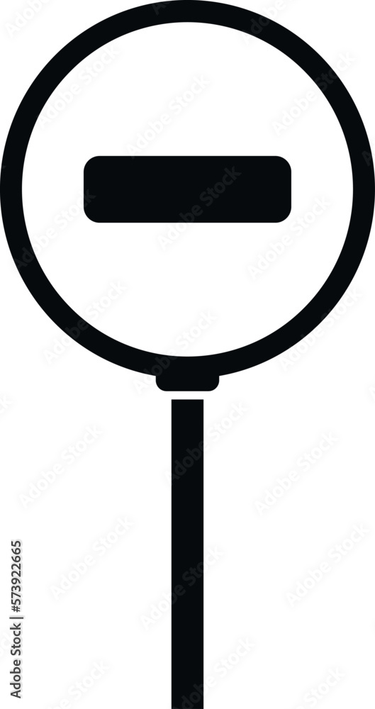 Poster access denied icon simple vector. car space. security zone