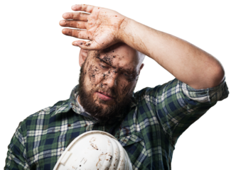 Man builder in hard hat