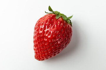 Kingsberry variety strawberries on a white background