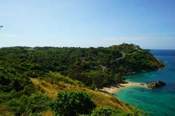 Beautiful sea view point of Laem phromthep in phuket,Thailand.