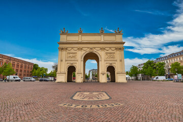 Potsdam Germany, city skyline at Brandenburg Gate of Potsdam © Noppasinw