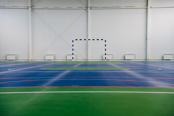 Interior of the school sports hall