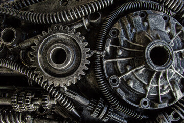 Art From Scrap Metal Soft focus