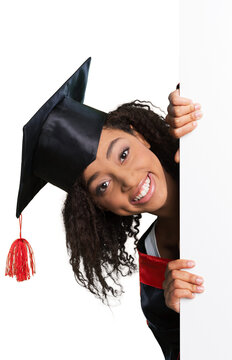 Blank sign - Graduates (on white)