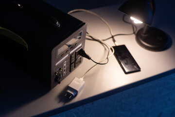 portable charging station charges gadgets