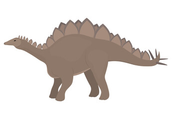 stegosaurus dinosaur enxtinct creature isolated on white