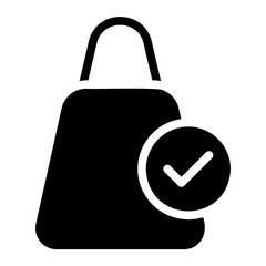 Shopping Bag glyph icon