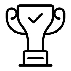 trophy line icon