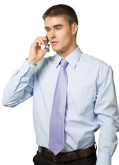 young professional using a mobile phone