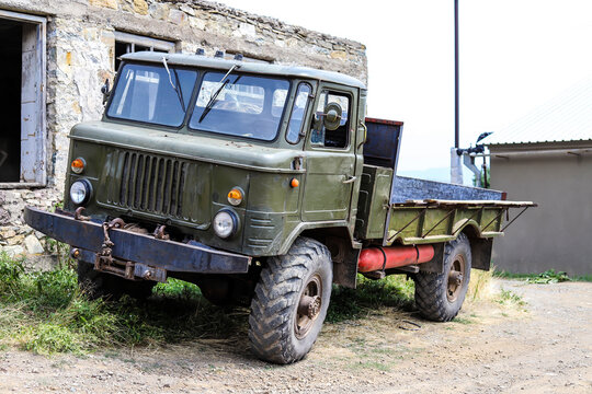 Noyemberyan, Armenia. July 21, 2019 Airborne Military GAZ-66