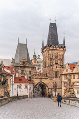 Naklejka na ściany i meble Praga Praha Prague República Checa Karlsbrücke Prag
