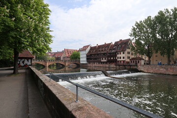Fototapeta premium Maxbrücke (Maximilian Bridge) in Nuremberg, Germany