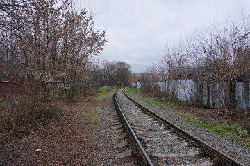 abandoned soviet railway