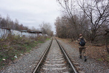 abandoned soviet railway
