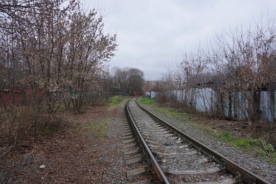 abandoned soviet railway