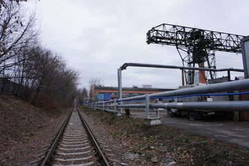 abandoned soviet railway