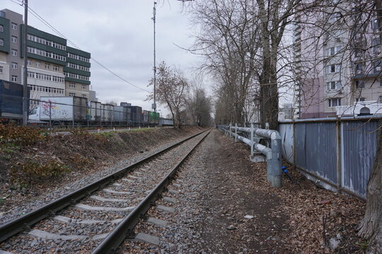 abandoned soviet railway