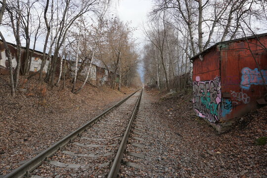 abandoned soviet railway