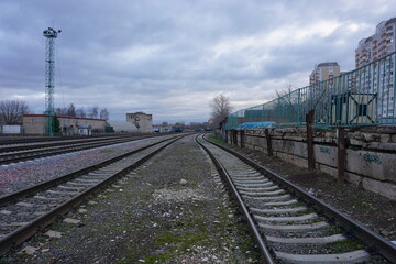 abandoned soviet railway