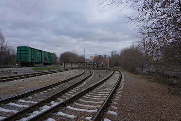 abandoned soviet railway