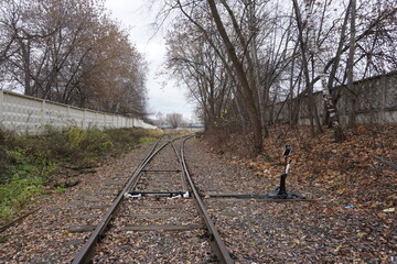 abandoned soviet railway