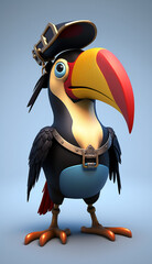 Toucan With Big Eyes Character Design Concept Art Part#210223