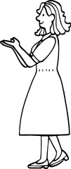 hand drawn human illustration.