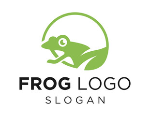 Logo design about Frog on a white background. created using the CorelDraw application.