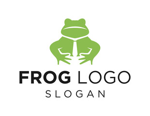 Logo design about Frog on a white background. created using the CorelDraw application.