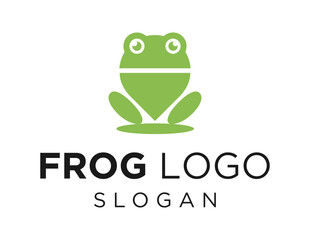 Logo design about Frog on a white background. created using the CorelDraw application.