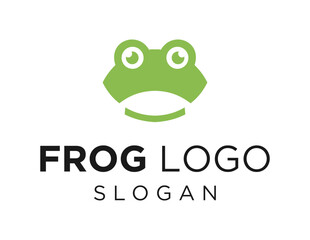 Logo design about Frog on a white background. created using the CorelDraw application.