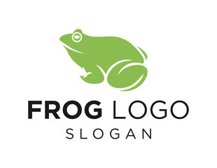 Logo design about Frog on a white background. created using the CorelDraw application.