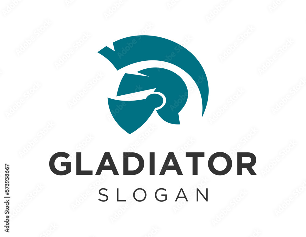 Aufkleber logo design about gladiator on a white background. created using the coreldraw application.