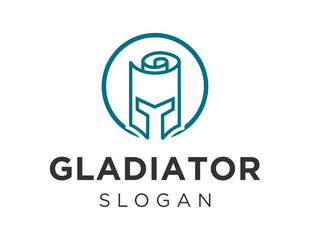 Logo design about Gladiator on a white background. created using the CorelDraw application.