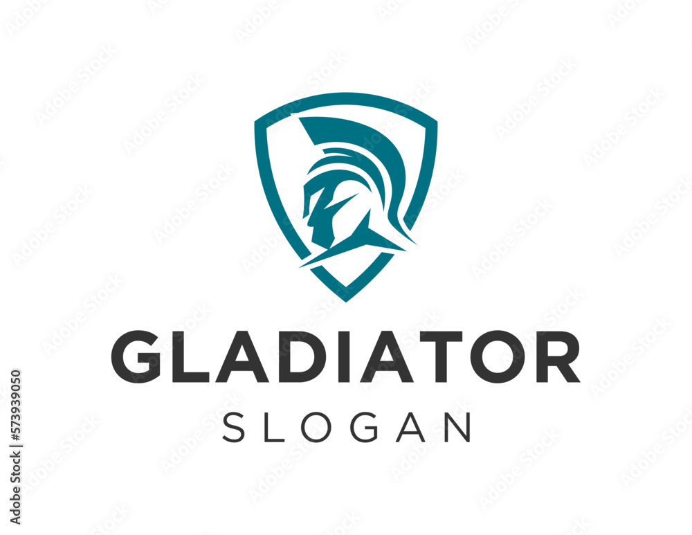 Aufkleber logo design about gladiator on a white background. created using the coreldraw application.