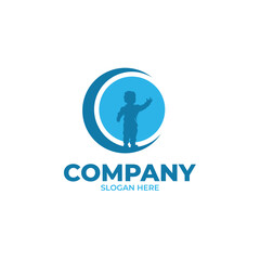 Kid dream logo design template