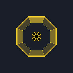 Obraz premium Game award badge. Ranking system for the gaming industry. Shooter, RPG, Souls-like, web, mobile.