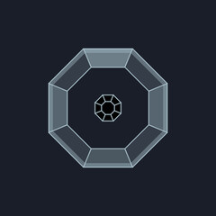 Obraz premium Game award badge. Ranking system for the gaming industry. Shooter, RPG, Souls-like, web, mobile.