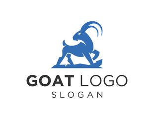 Logo design about Goat on a white background. created using the CorelDraw application.