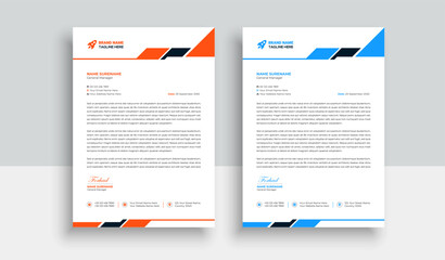 Abstract Letterhead Design Modern Business Letterhead Design Template