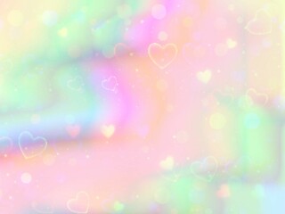 Fantasy Rainbow Background Vector illustration of galaxy fantasy background and pastel color. Unicorn 
