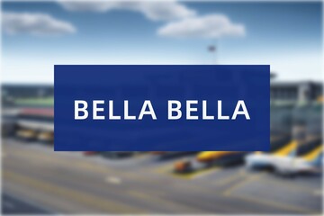 Airport of the city of Bella Bella - obrazy, fototapety, plakaty