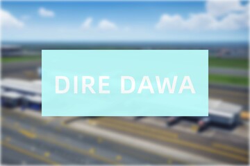 Airport of the city of Dire Dawa - obrazy, fototapety, plakaty