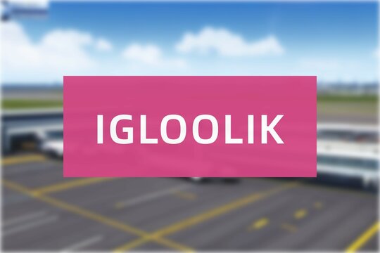 Airport of the city of Igloolik