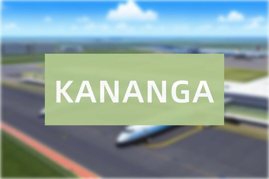 Airport of the city of Kananga