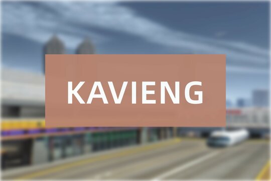 Airport of the city of Kavieng