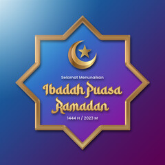indonesian language ramadan kareem social media post design ready to posted 