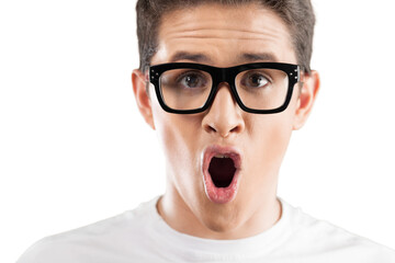 A Screaming office face worker