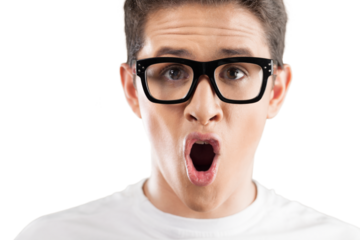A Screaming office face worker